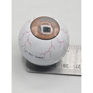 FLOATING BROWN EYE EYEBALL PLASTIC BALL TOY-JET BALL RARE VINTAGE